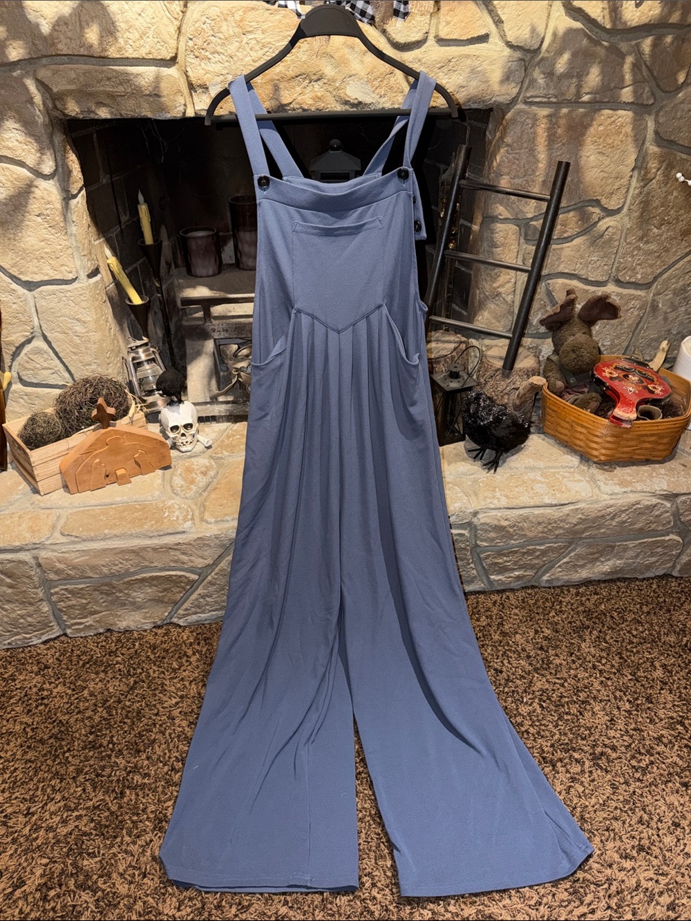 Halara Pockets Waffle Casual Overalls in “Mountain Spring”